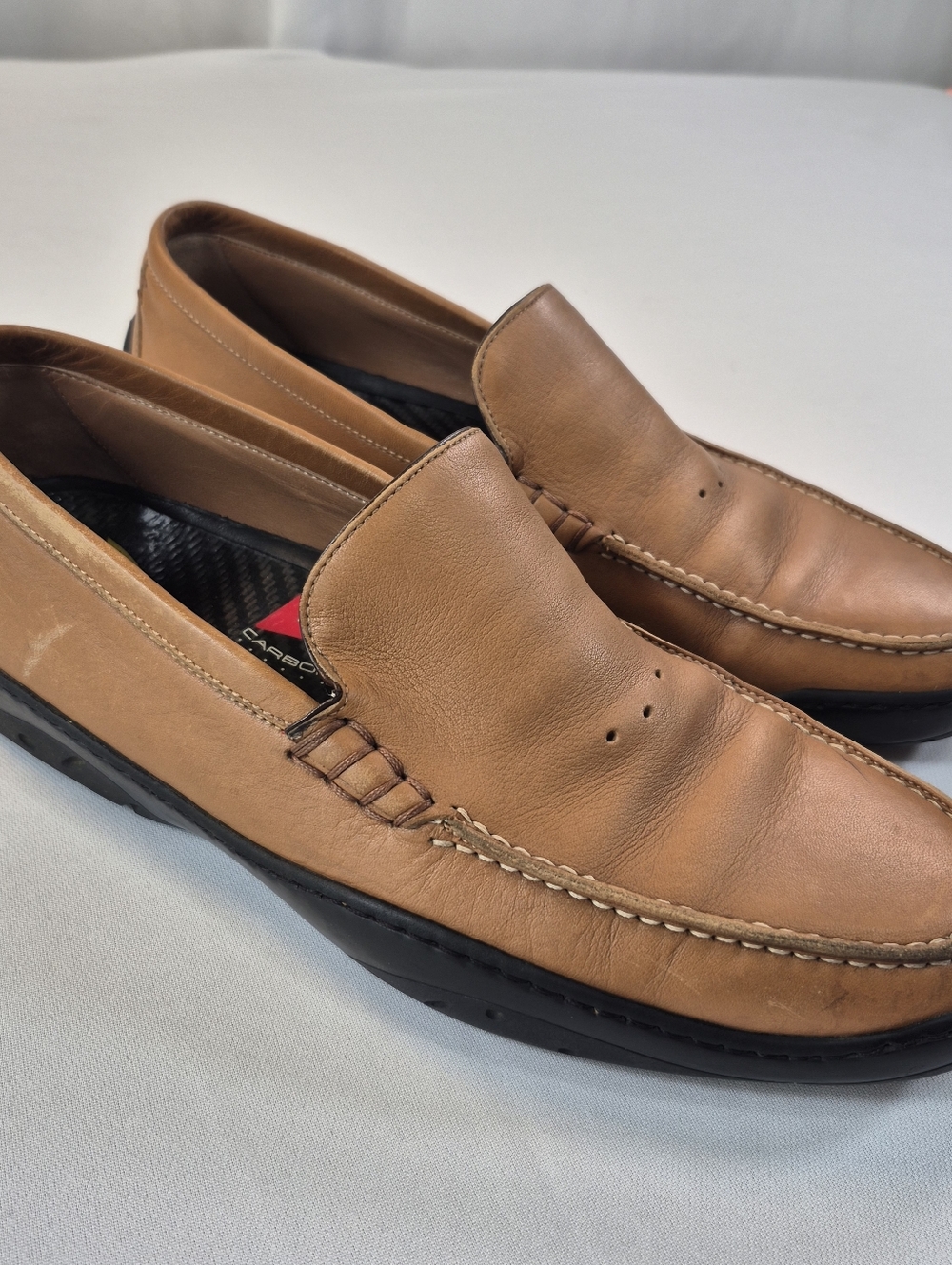 Michael Toschi Mens 11 Machster Driving Shoes Brown Leather CIS